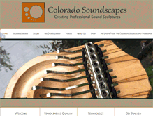 Tablet Screenshot of coloradosoundscapes.com